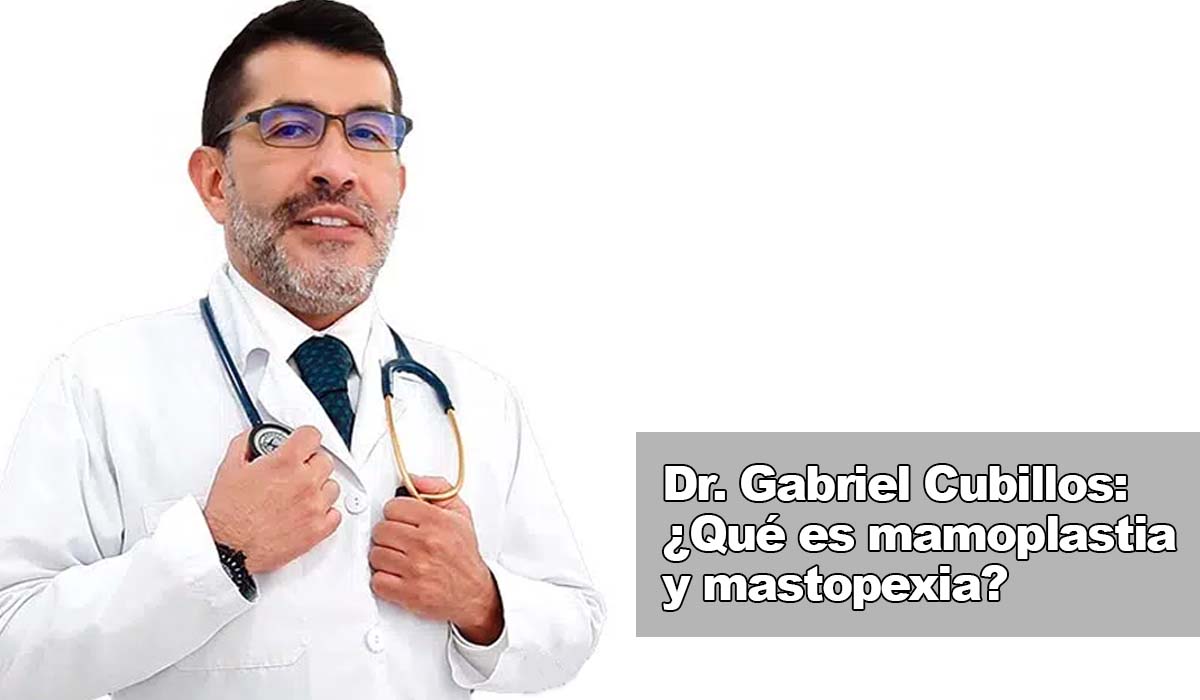 Dr Gabriel Cubillos qué es la mamoplastia y mastopexia